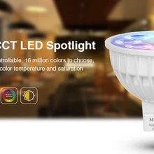Ми свет AC/DC12V 4 Вт светодиодные лампы MR16 свет лампы затемнения RGB+ теплый белый+ белый(RGB+ cct) прожектор крытый Праздничное оформление