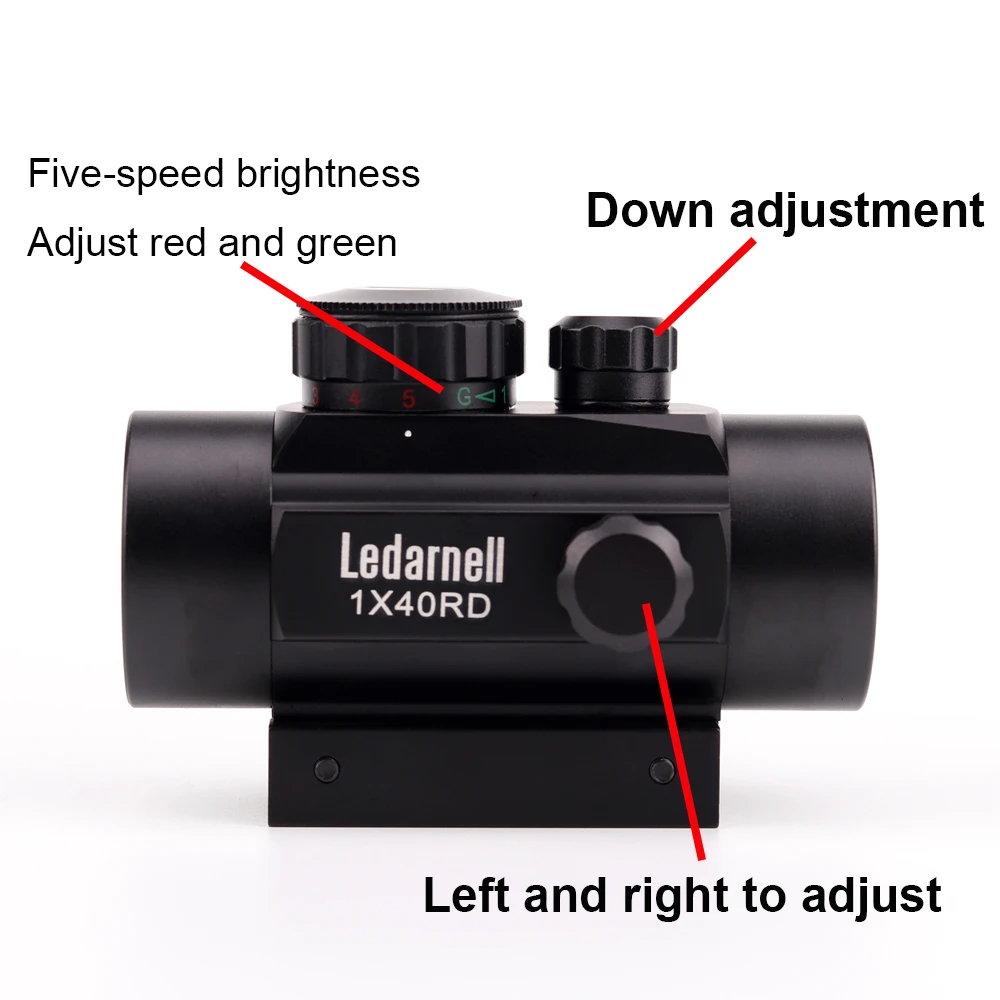 Прицел 1x40 Red Dot с 11 мм/20 мм Пикатинни Вивер рейку охотничьи прицелы для винтовки