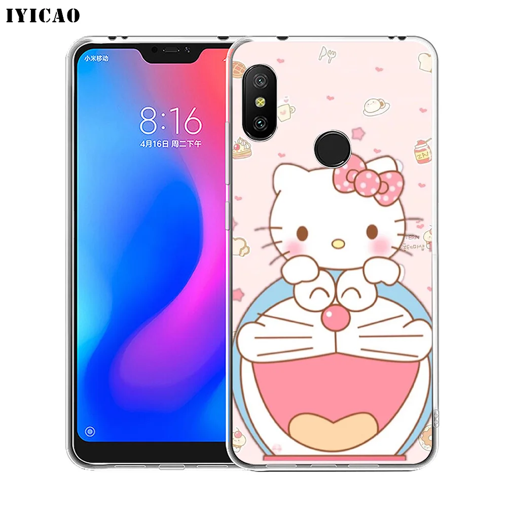 IYICAO Doraemon мягкий силиконовый чехол для телефона Xiaomi Redmi 4A 5A 6A Note 7 6 5 Pro Plus 4X