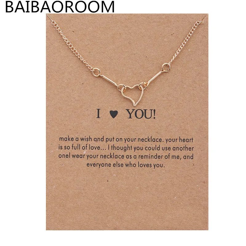 New Gold Plated Bones Love Alloy Clavicle Fish Bone Short Necklace