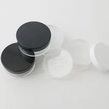 50 x пустые Портативные 10 г 20 г 30 г контейнеры для инструментов для макияжа пластиковые косметические баночки пустые свободные баночки для пудры с просеивателем