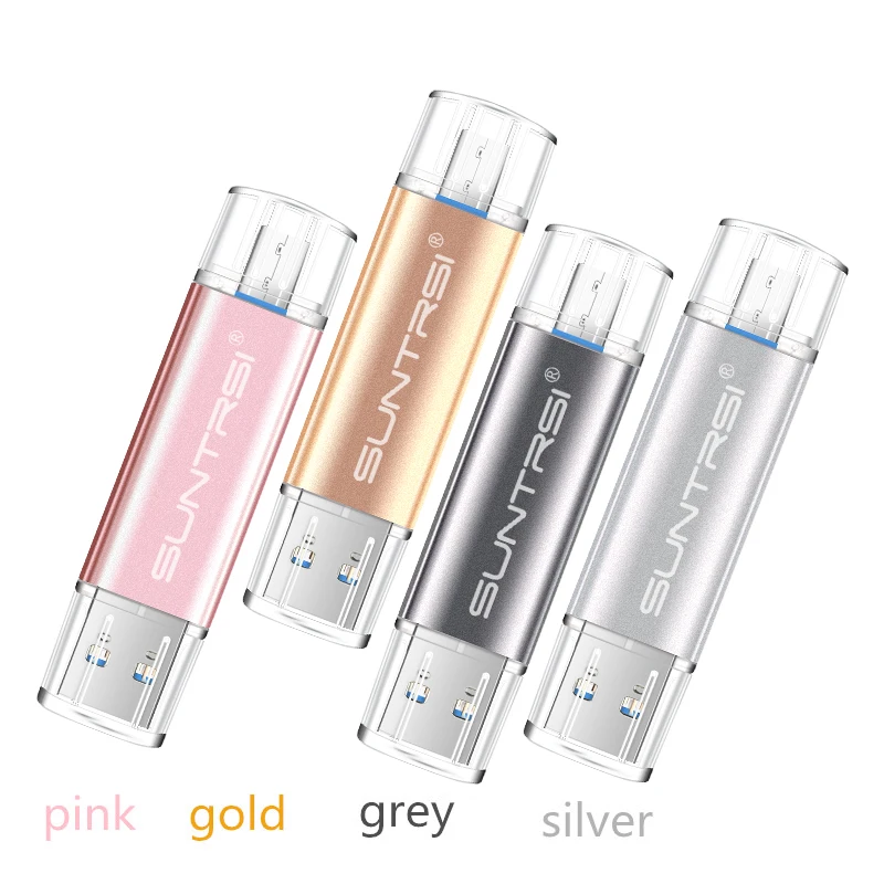 Suntrsi OTG флеш накопитель USB 3 0 64 ГБ 32 16 8 флэш под заказ с логотипом палка бесплатная