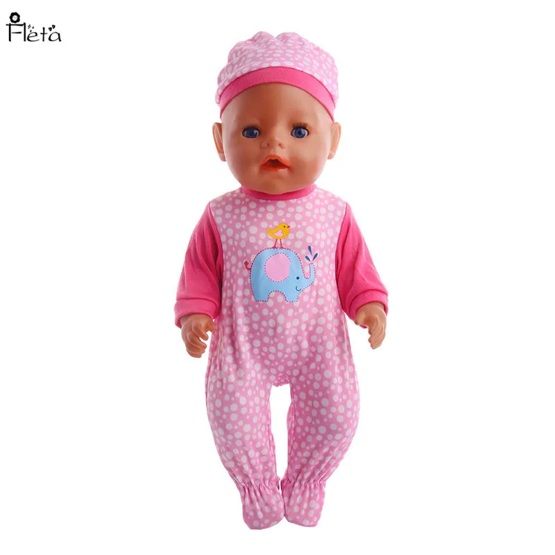 Fleta New 9style jumpsuit Baby Born Zapf Doll Clothes Doll toy Accessories Jumpsuit
