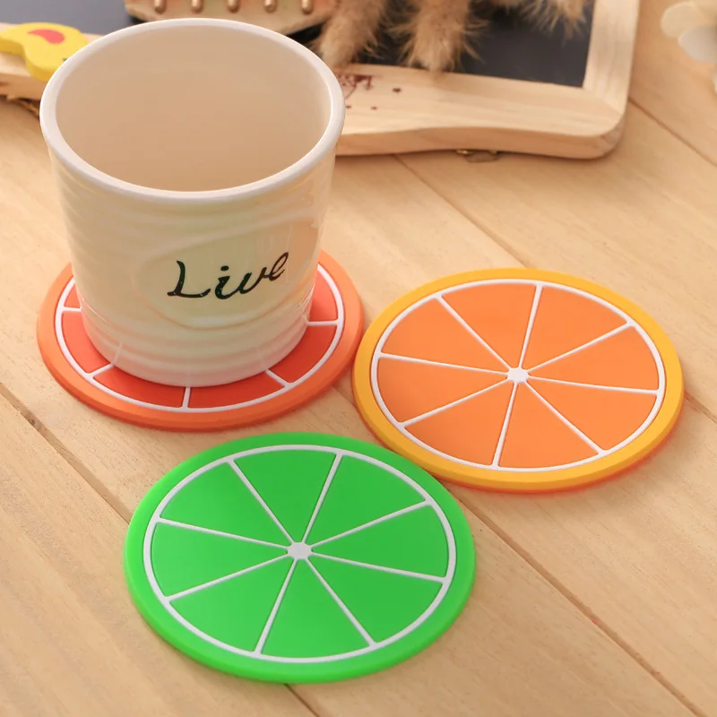 Honeycomb Fruit Round Coaster Resistant Placemat Diameter Pad Cup Mat Silicone 