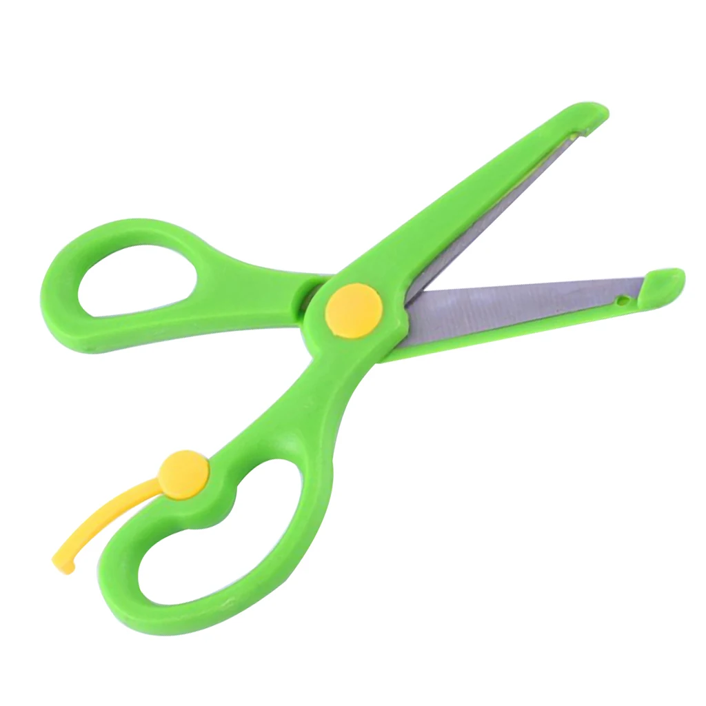 

Paper Cutting Scissors Kids DIY Craft Protective Left Right Hand Scissors