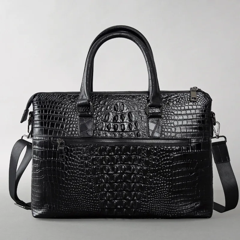 Новая кожаная мужская сумка с крокодиловым узором мужские сумки Европа и США деловая сумка через плечо кожаная сумка