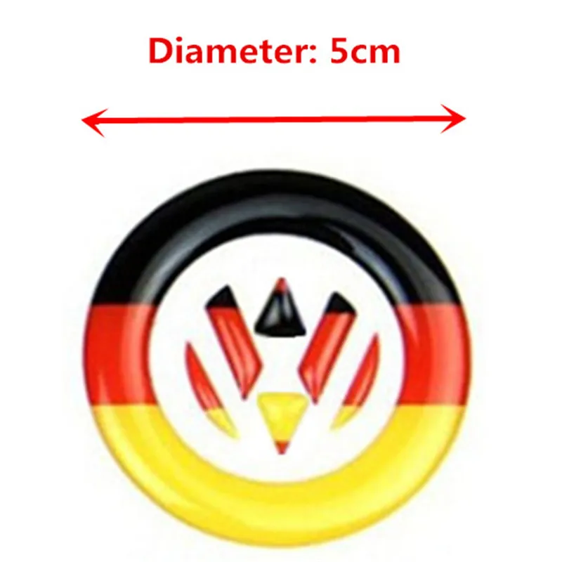 Рулевое колесо Передняя и задняя эмблема значок наклейка Флаг Германии наклейка для VOLKSWAGEN VW 6 7 MK6 MK7 Polo Beetle Touran Passat CC R36