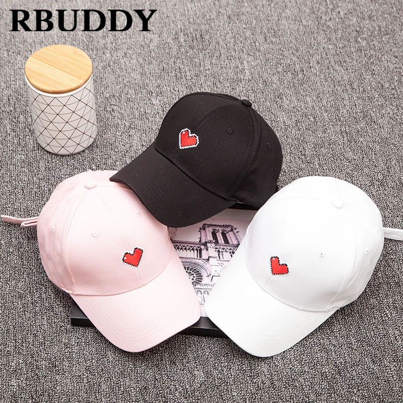 RBUDDY милые сердцу Бейсбол Caps Вышивка хип-поп Snapback Лето Trucker папа шляпа для Для женщин Для мужчин подарок Открытый полный шапки 2018