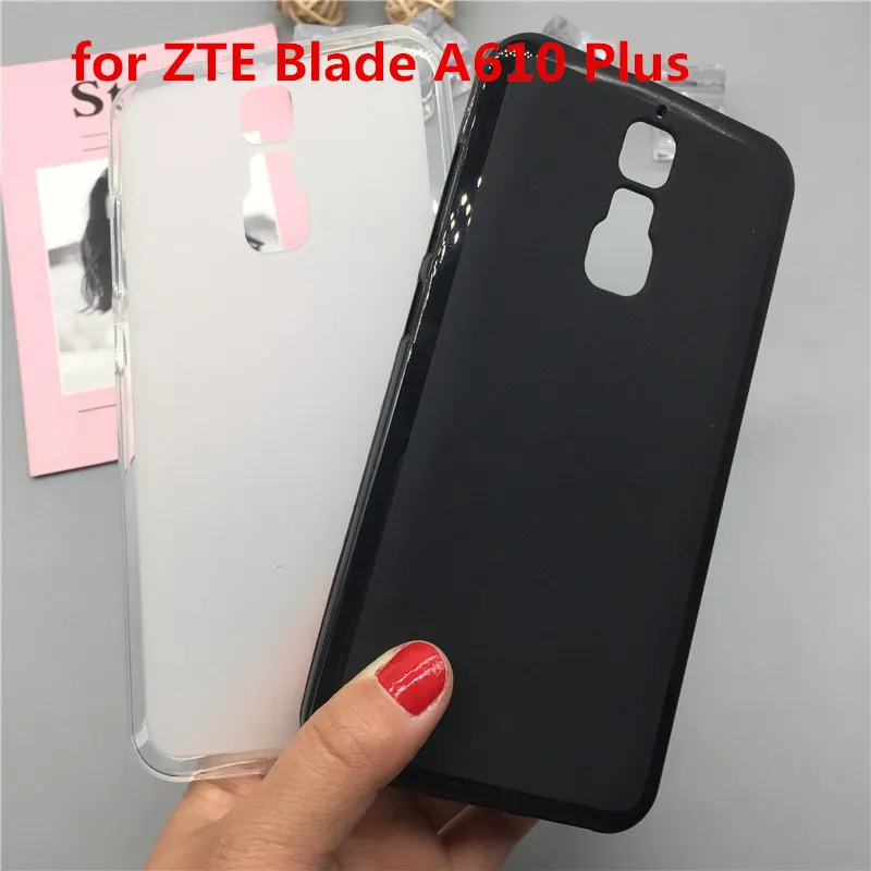 

Luxury Case for ZTE Blade A610 Plus Soft Silicon Phone Para for ZTE Blade A610 Plus TPU Fundas Protector Full Cover Shell Black