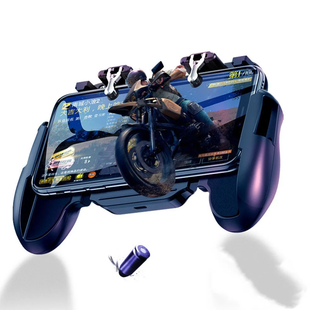 

H5 Cooling Fan Gamepad Joystick Hand Grip Fire Aim Key for Mobile Phone PUBG