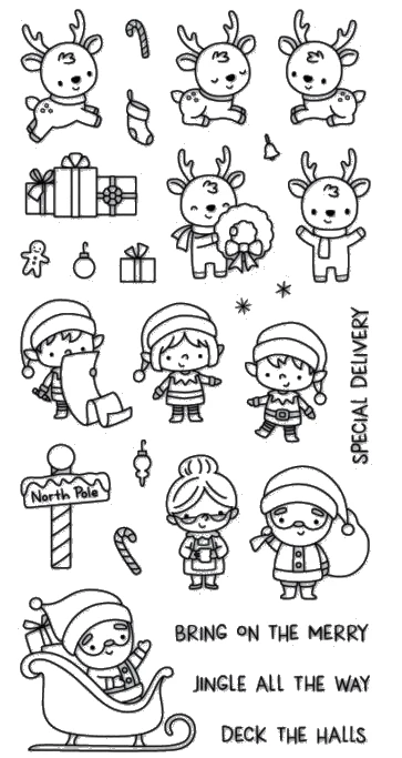 

Santa Claus Transparent Clear Stamp for DIY scrapbooking/Card Making C199
