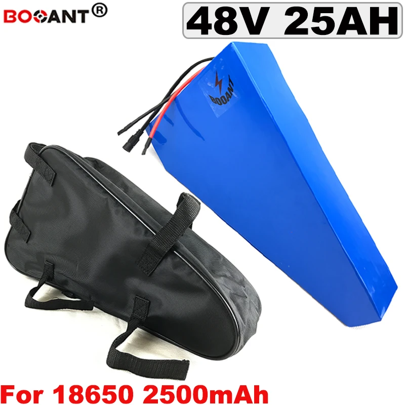 13 S 10 P 48 V 25Ah треугольная литиевая батарея для электровелосипеда для Bafang 1000 W 1500 W Мотор 48 V Электрический аккумулятор для электровелосипеда + 5... 13 S 10 P 48 V 25Ah треугольная литиевая батарея для электровелосипеда для Bafang 1000 W 1500 W Мотор 48 V Электрический аккумулятор для электровелосипеда + 5...