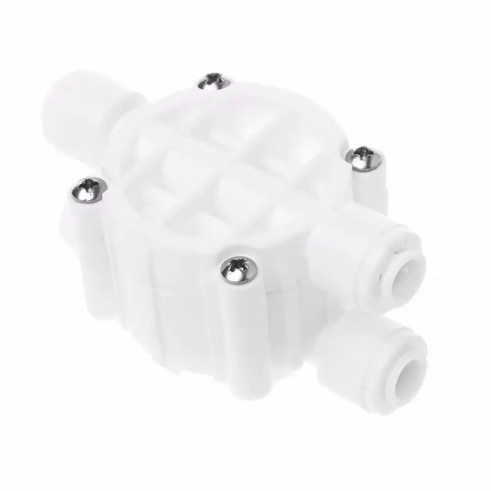 4 Way 1//4 Port Auto Shut Off Valve For RO Reverse Osmosis Water Filter System ^P