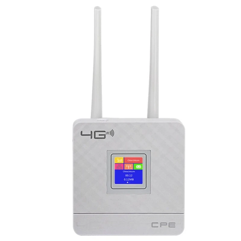 Cpe903 3g 4G Портативный точка доступа Lte Wifi роутер Wan/Lan порт две внешние антенны разблокированный беспроводной роутер CPE с sim-картой S - Цвет: US plug