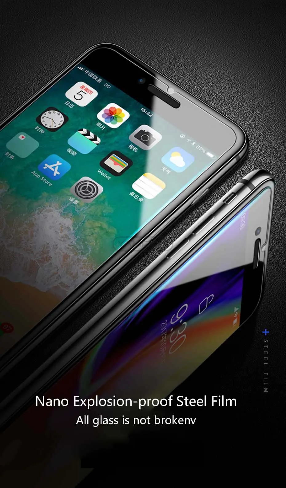 YAMIZOO Screen Protector For iPhone 5s se 5 Tempered Glass On The Screen Protective Glass For iPhone 6 6s 7 8 Plus x Glass Film (3)
