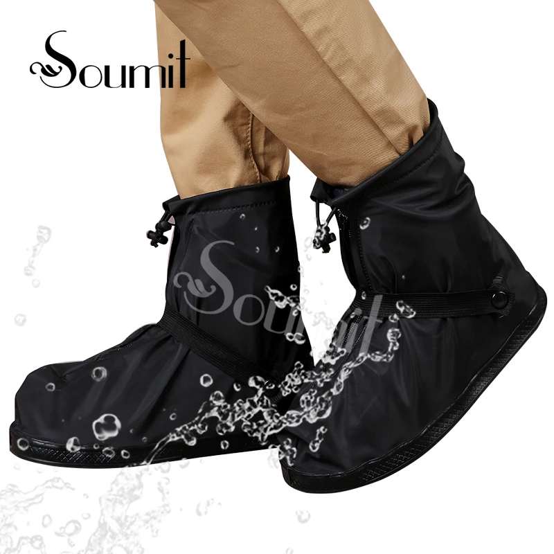 Soumit Regen Schoen 360 Graden Waterdichte Protector Voor Mannen Vrouwen  Regenhoes Voor Schoenen Boot Covers Herbruikbare Overschoenen Transparant| Schoen beschermers| - AliExpress