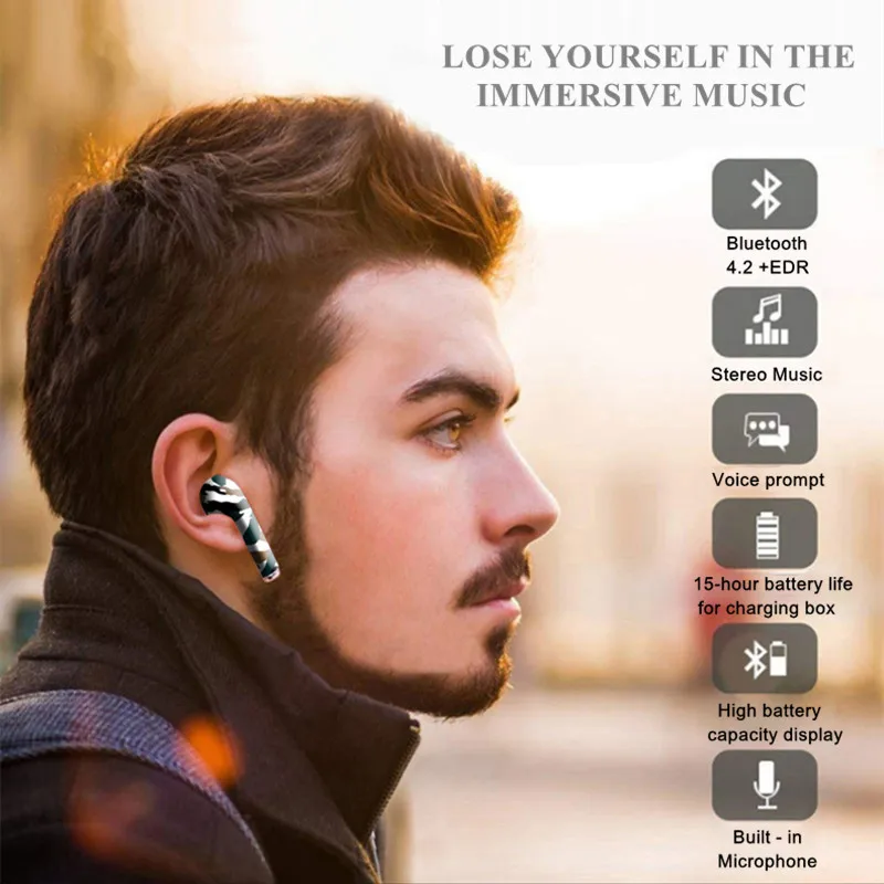 High Quality Mini i9s TWS Bluetooth Headsets Earbuds Wireless Earphone Earphones Colorful Earpiece for xiaomi iPhone earphones