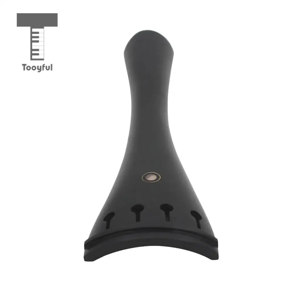 Tooyful Handmade Ebony Cello Harp Tailpiece Wood Tailpiece for 3/4 4/4 Cello Black