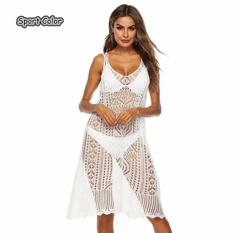 Новое популярное сексуальное пляжное платье в европейском стиле накидка для