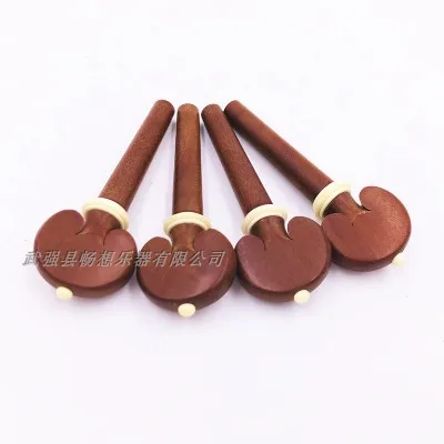 4 шт/один набор из натурального jujube 4/4 скрипки колышки красивый белый круг