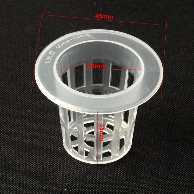 20 штук 45*30*35 горшок для гидропоники сетчатый горшок чистая чашка Корзина цветок, растение, свадебная брошь, гидропоники аэропонного рост посевов
