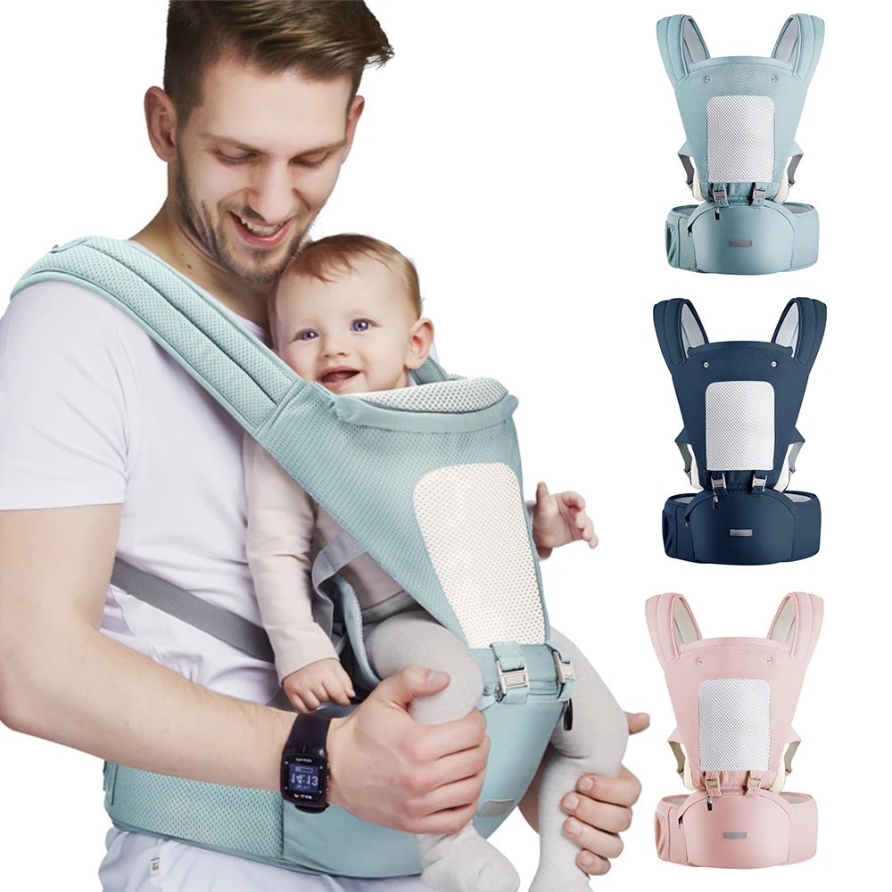 Envoltura de para recién nacidos 3 en 1, portabebés ergonómico para meses, rodamiento de carga, cabestrillo de envoltura de 20kg - AliExpress Madre y niños