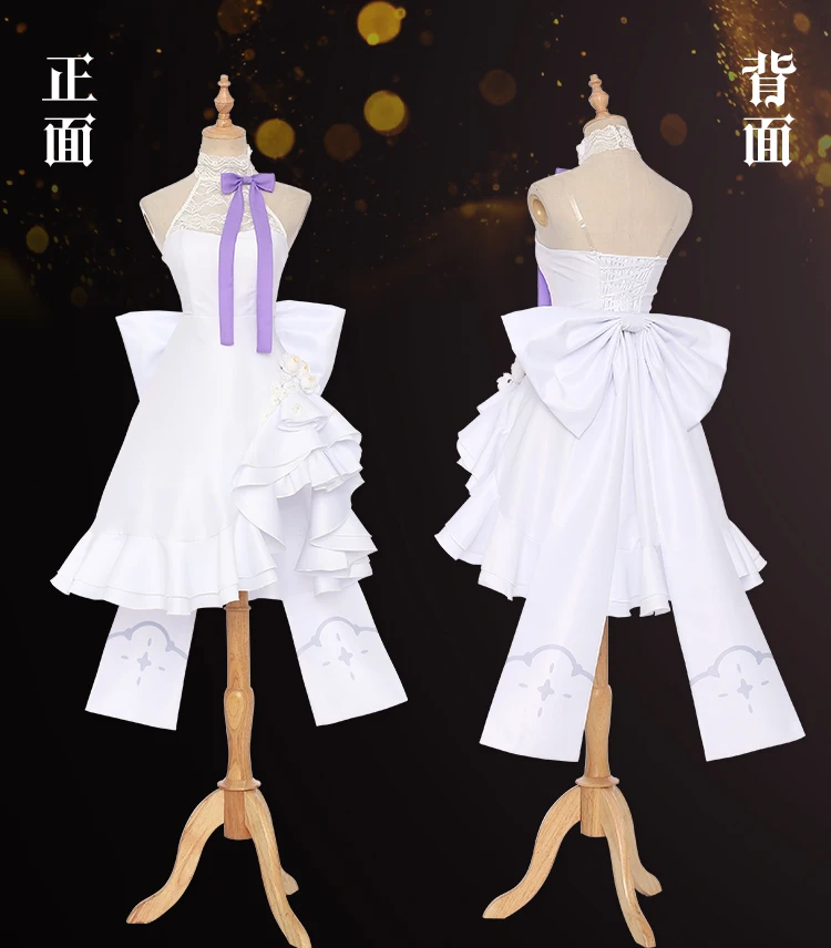 Костюм для косплея аниме Fate Grand Order FGO Maria сексуальное Белое платье костюм на