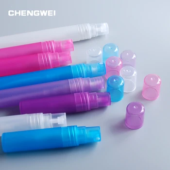

CHENGWEI 5ml/10ml Mini Travel Portable Perfume Refillable Bottles 4 Color Select Empty Spray Cosmetic Containers 10Pcs/Lot