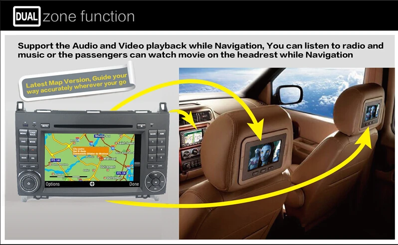 Sale Quad Core 1024*600 2 din car DVD Android 7.1 for Mercedes/benz B200 W169 A160 Viano Vito GPS NAVI RADIO BT built-in wifi dvr map 7