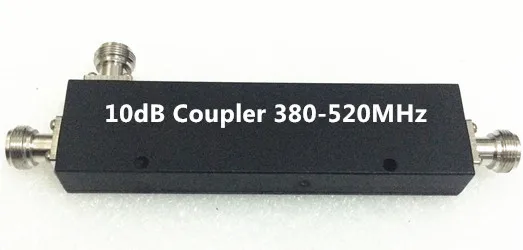 

10dB directional coupler UHF 380-520MHz 200W n female connector indoor