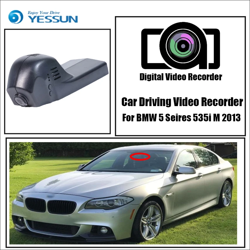 YESSUN для BMW 5 Seires 535i M 2013 Автомобильный видеорегистратор Wifi Dvr мини камера/Novatek