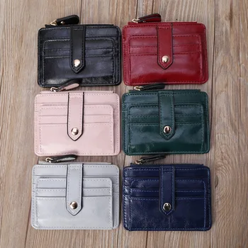 

Women Girl Mini ID Credit Card Holder Coin Purse Wallet Pockets Slim Wallet Case