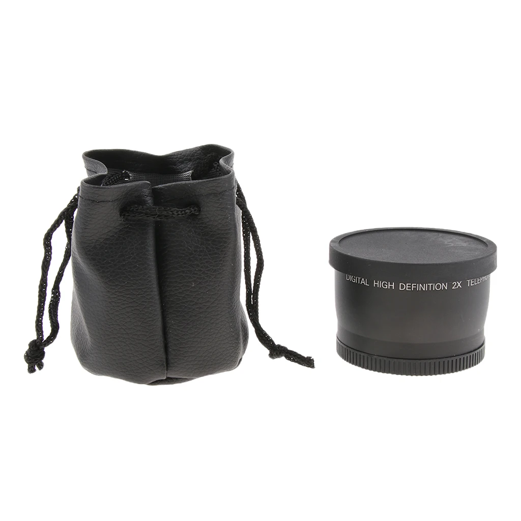 58mm 2x Telephoto Lens Teleconverter for Canon 1100D 1000D 600D 550D 500D 450D Digital Camera Universal