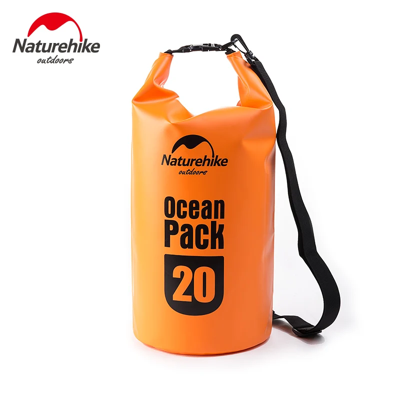 NatureHike 5L 10L 20L многофункциональный спасательный буй 500D океан уличная водонепроницаемая сумка сухая сумка для плаванье плавание кемпинг - Цвет: Orange 20L