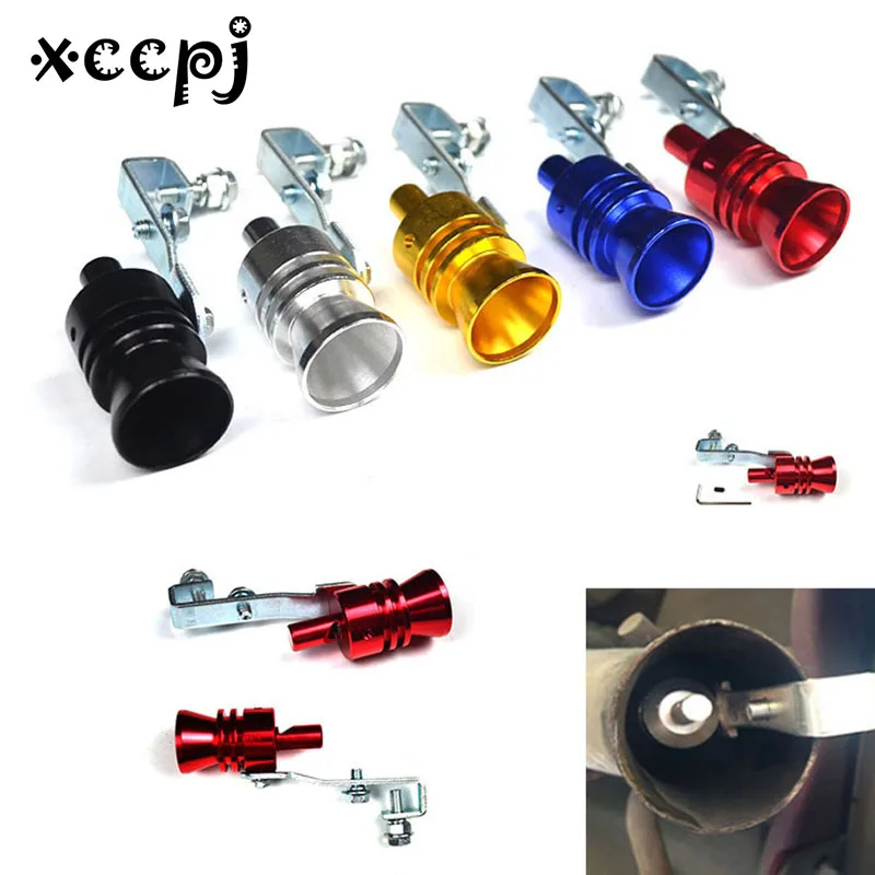 

Universal Motorcycle Car BOV Escape Pipe Turbo Sound Whistle Simulator Sound Pipe Exhaust Muffler Pipe Size S,M,L,XL