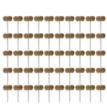 

25 mm Brown 120 Grit Abrasive Buffing Polishing Wheels Burr For Proxxon Dremel Rotary Tools-1/8 inch(3mm) Shank 50 Pcs