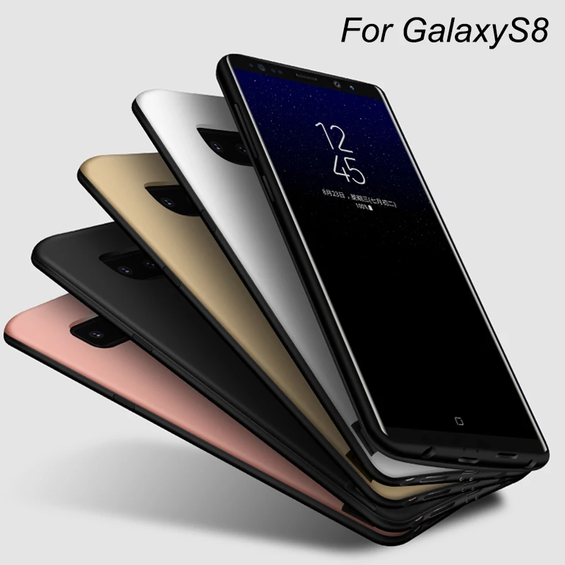 Чехол для аккумулятора samsung Galaxy S8 5000 мА/ч портативный чехол зарядки защитный