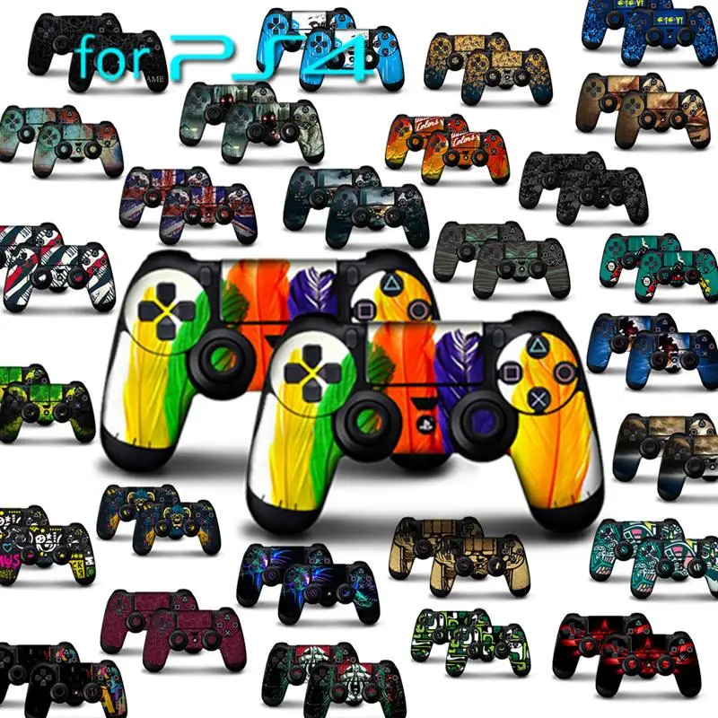 

NEW Vinly Skin Sticker Decal PVC Sticker For PS4 Dualshock Gamepad Controller FOR 2 controller skins 50 pair