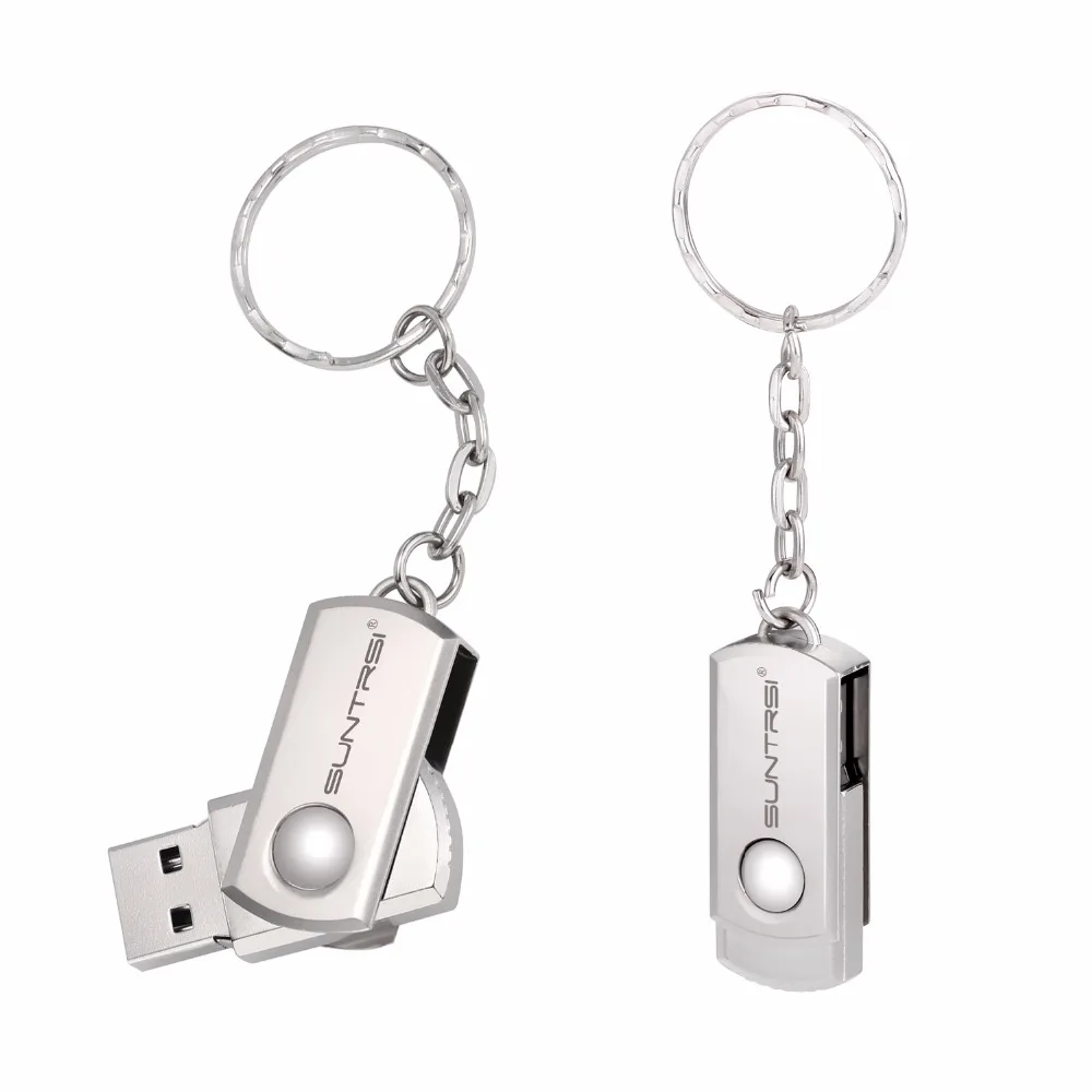 Suntrsi USB2.0 64 ГБ Flash Drive высокоскоростной 16 ГБ 32 ГБ Mini-USB флэш-накопитель USB металла Stick реальная емкость флэш-накопитель personalizado