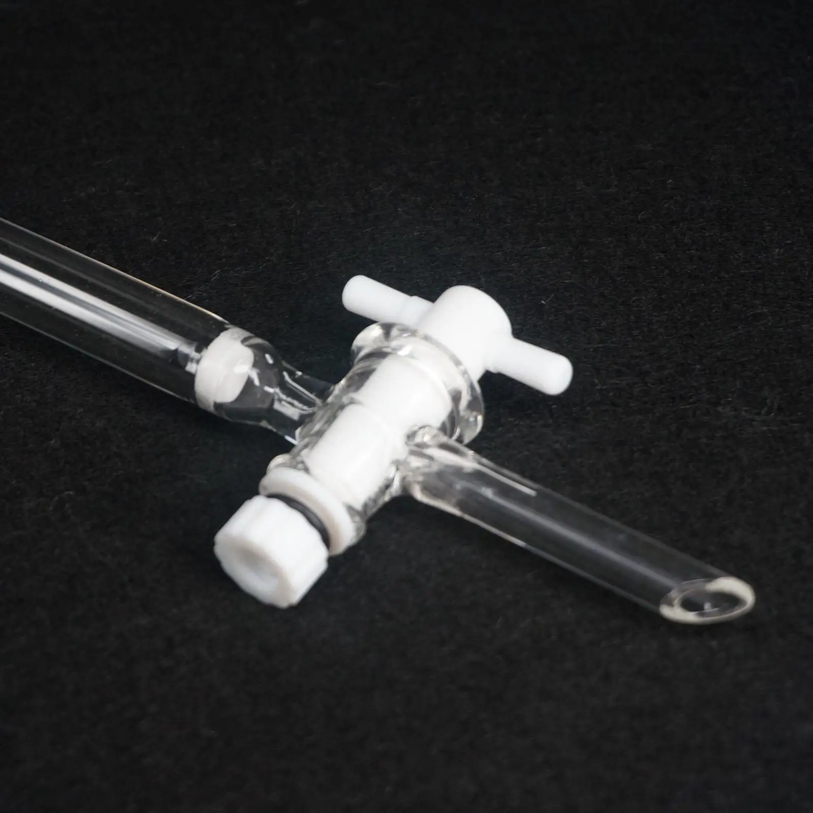 16x300mm 24/29 Glass Chromatography Column PTFE Stopcock Ground Cone Fritted