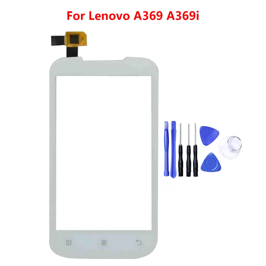 Сенсорная панель для Lenovo A369 A369i сенсорный экран с дигитайзером переднее стекло