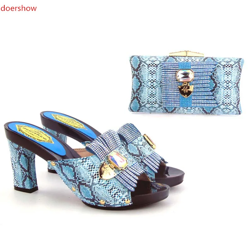 

doershow2017 fashion Italian Shoes With Matching Bag High Quality Italy Shoe And Bag set For wedding and party size37-43!HZO1-25