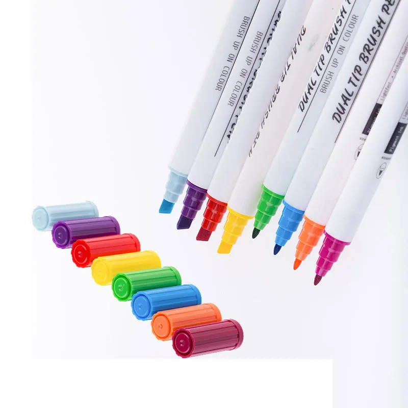 

Dual Tip Artistic Kids Color Sketching Set Of Markers Artistic Coloring Drawing Marker Sketch Children Art Supplies