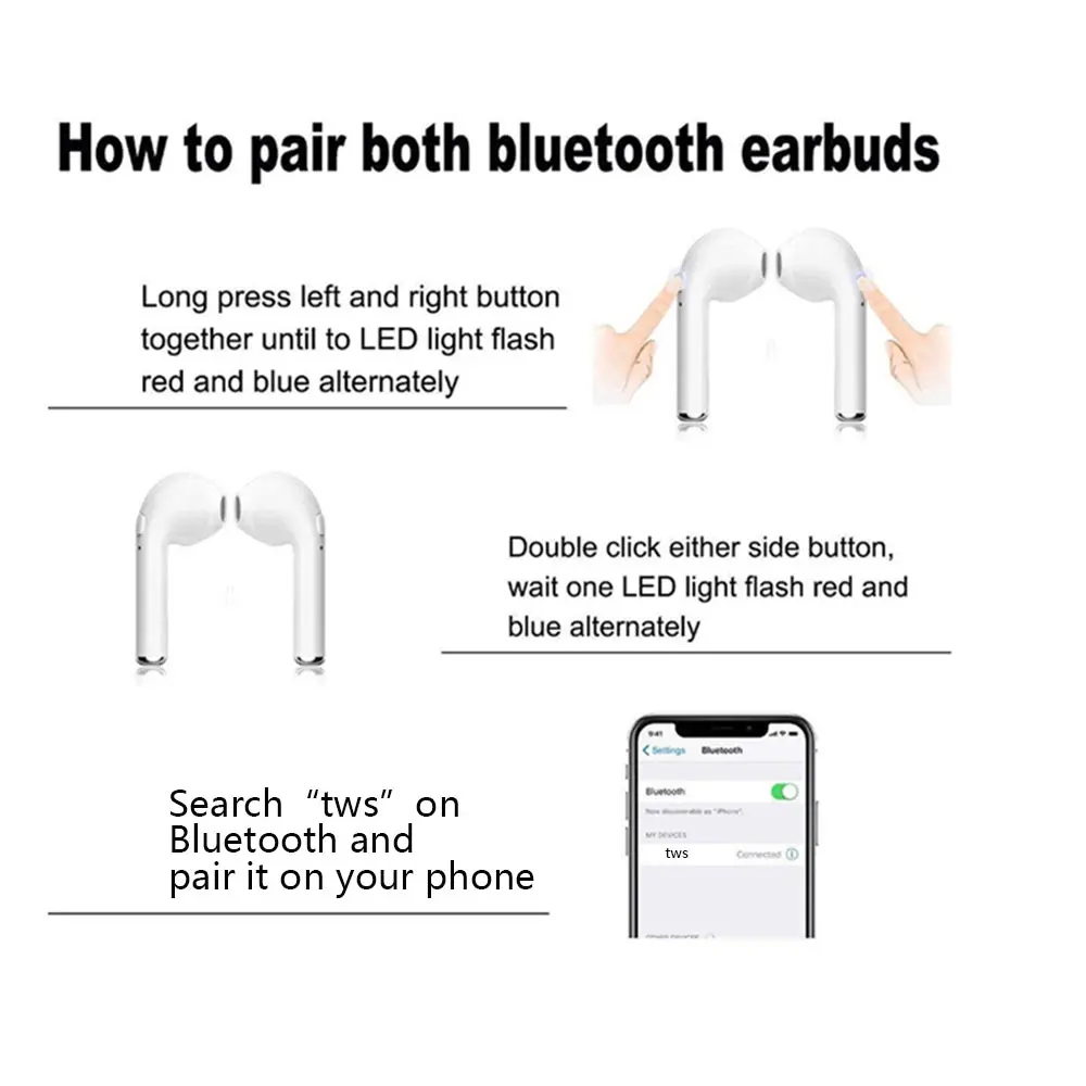 2020 новые I9S TWS беспроводные наушники портативные 4 2 Bluetooth гарнитура невидимые мини