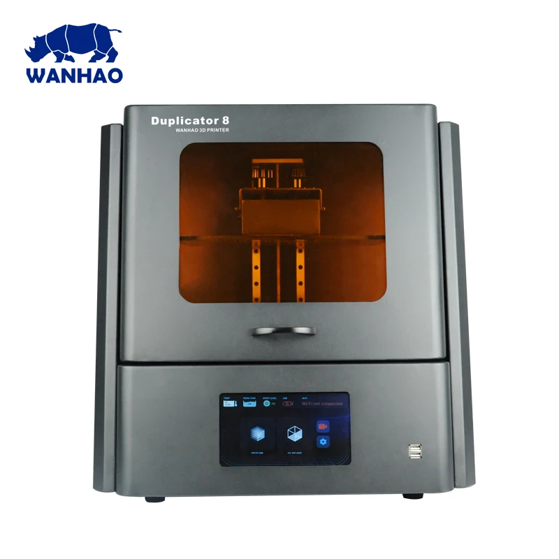 

2018 WANHAO D8 big printing size with 8.9 inch 2K LCD 405nm UV lamp DLP 3D printer