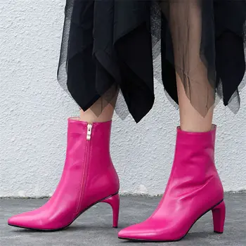 Wedding High Heel Shoes Womens Genuine Leather Pointed Toe Party Pumps High Top Lady Office Shoes Casual Shoes Black/Rose Boots
Wedding High Heel Shoes Womens Genuine Leather Pointed Toe Party Pumps High Top Lady Office Shoes Casual Shoes Black/Rose Boots