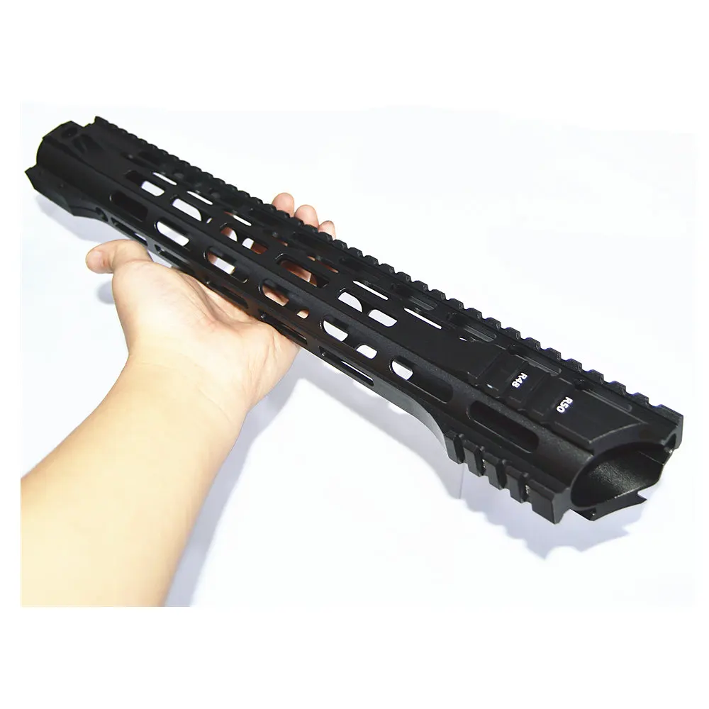 FIRECLUB " 10" 1" 15" дюймов MLOK Handguard бесплатный поплавок супер тонкий ar 15 Handguard Quad Rail для M4 M16 со стальной бочковой гайкой