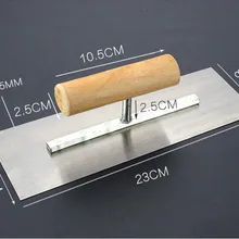 230x85 мм Высококачественная пружина стальное лезвие деревянная ручка, шатель для штукатурки строительство бетонная лопатка