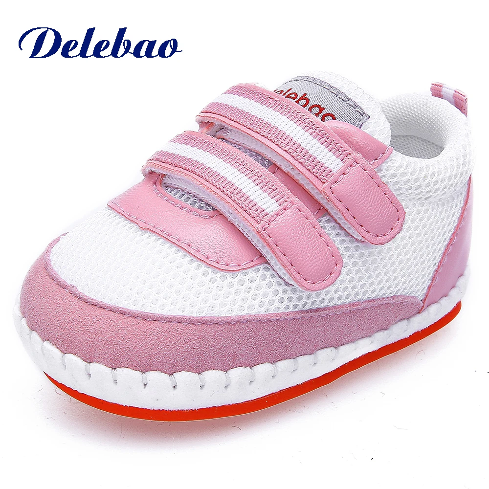 

Delebao New Design Gray "Love DAD" Double Hook & Loop Prewalker Baby Boy Casual Shoes For 0-18 Months
