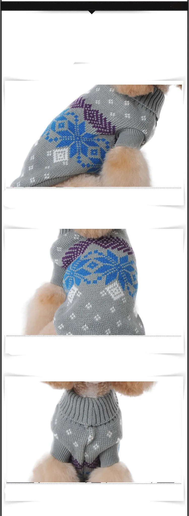 Рождественский свитер со снежинками для собак свитер Одежда для домашних животных маленькая собака щенок, изготовленные на заказ одежда